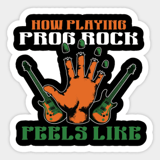 progressive rock guitar player Sticker